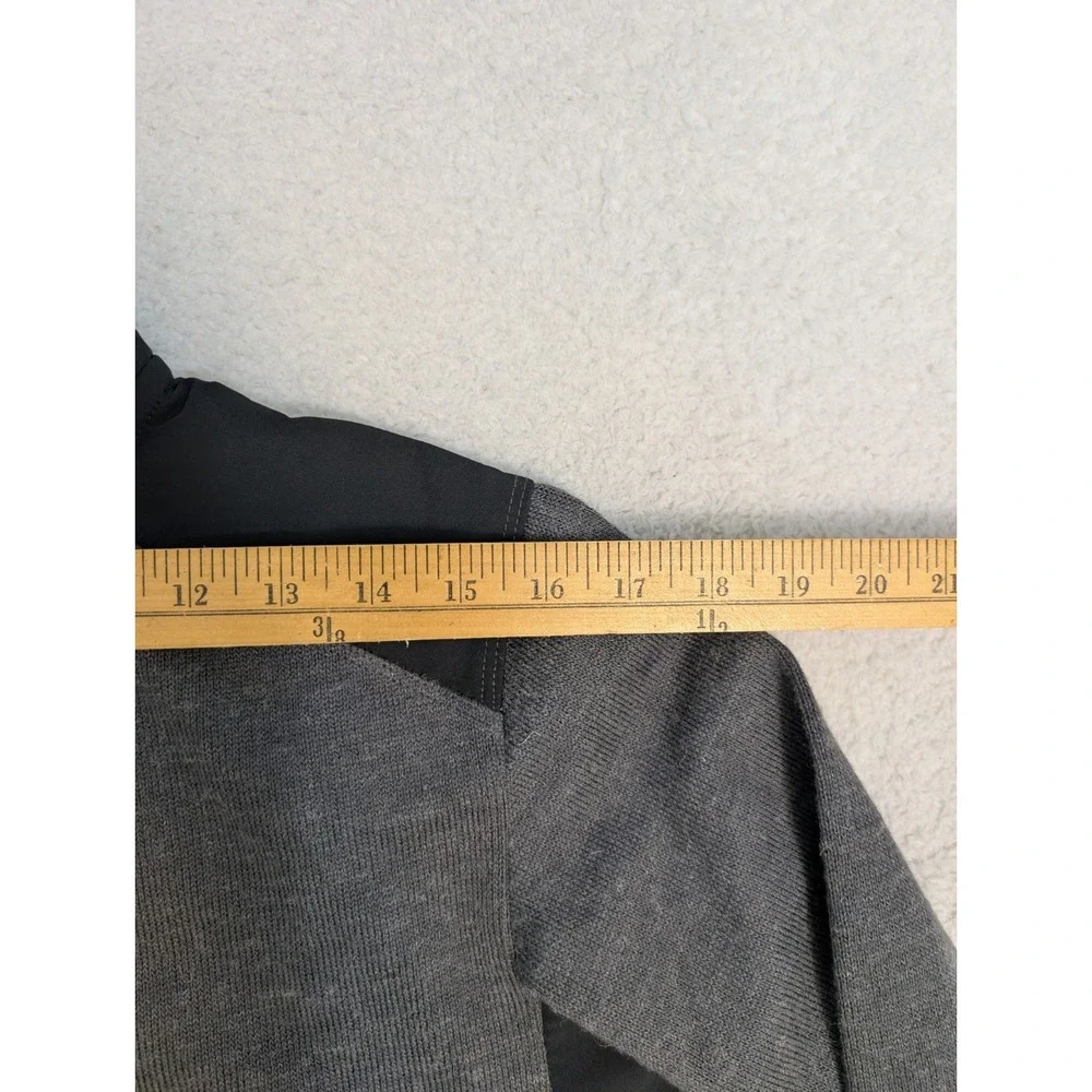 Magpul Men's Sm Gray & Black‎ Long Sleeve 1/4 Zip Wool Blend Pullover Jacket EUC